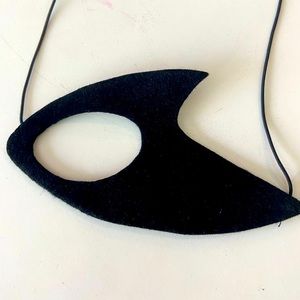 Heather Huey - black felt eye patch - bolt